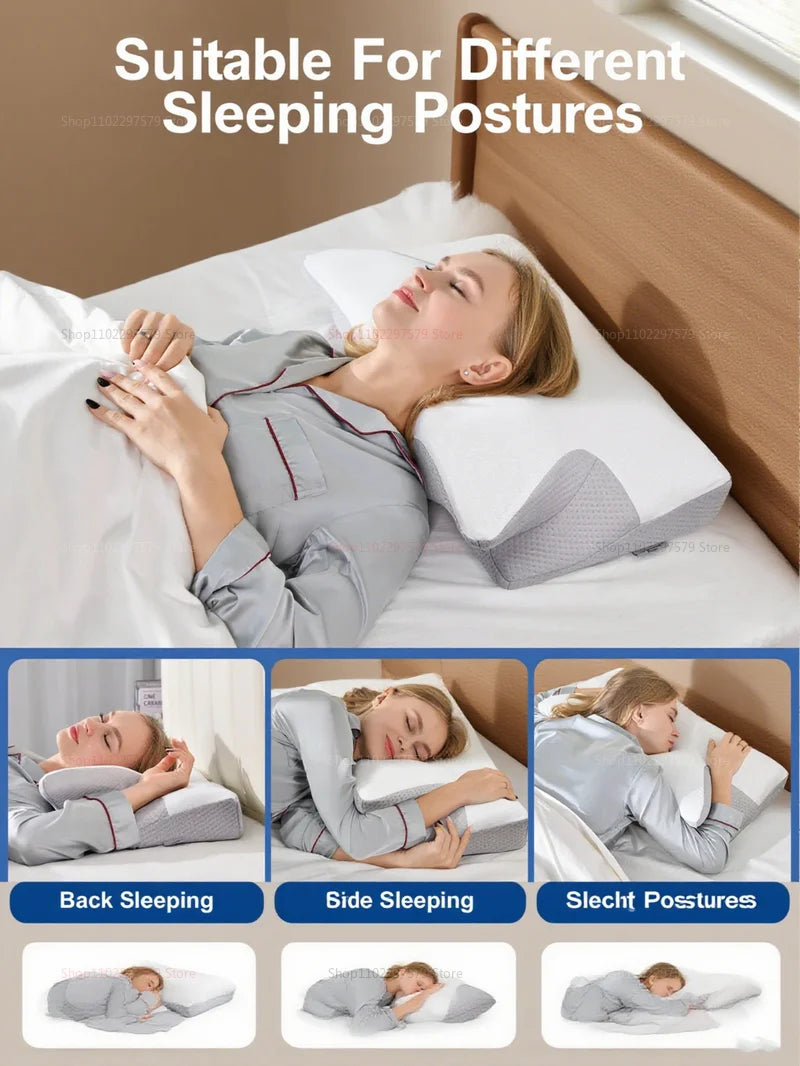 وسادة طبية للنوم تخلصك من آلام الرقبة وتوتر الكتف   The Ultimate Neck Support Pillow for a Restful Night
