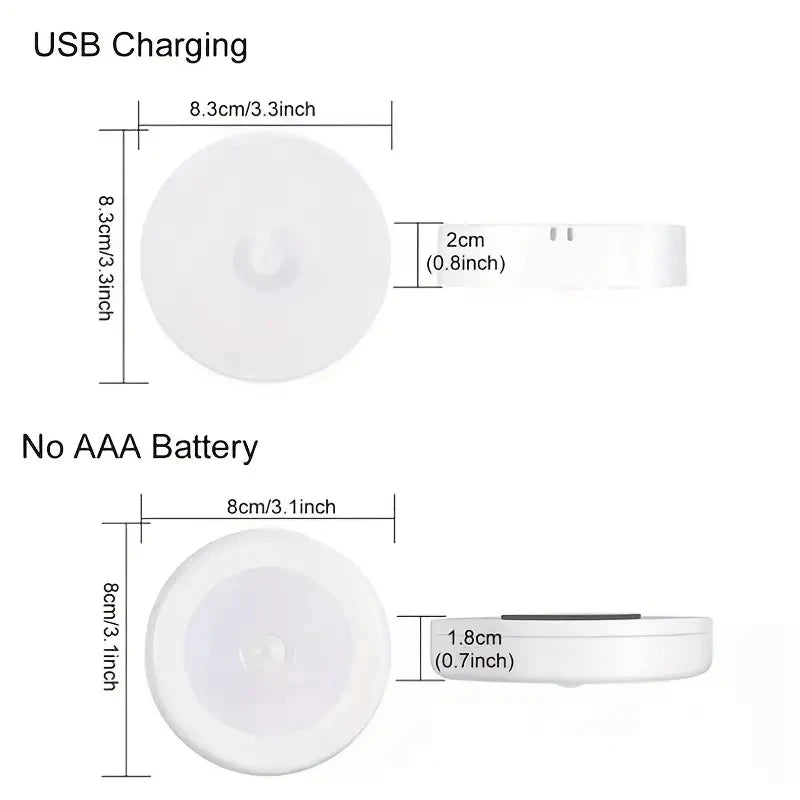 مصباح LED ليلي للمنزل - يضيء تلقائياً عند الحركة، لتوفير الطاقة والأمان  Automatic LED Night Light for Home Safety & Energy Saving