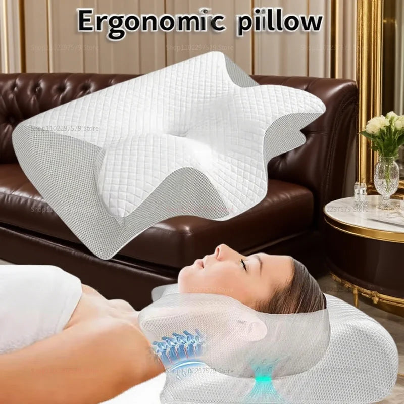 وسادة طبية للنوم تخلصك من آلام الرقبة وتوتر الكتف   The Ultimate Neck Support Pillow for a Restful Night